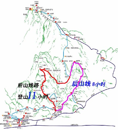 峨眉山步行登山线路