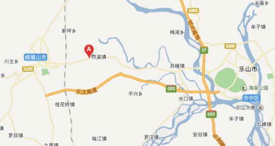 四川峨眉山赛鸽中心地图