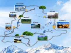 四姑娘山景区导游图