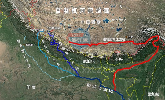 玛旁雍错与印度恒河本身同根生相见何太极